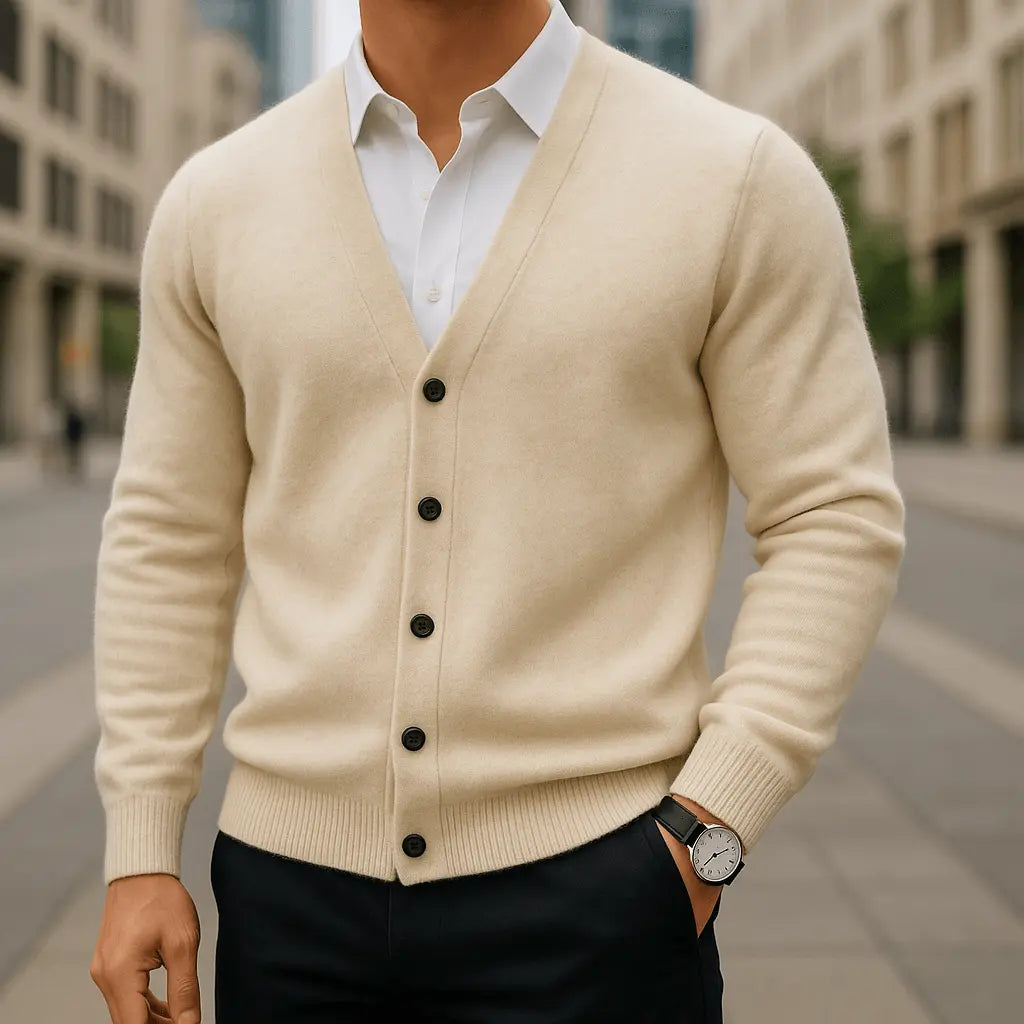 Cárdigan de cachemira Renard para hombre