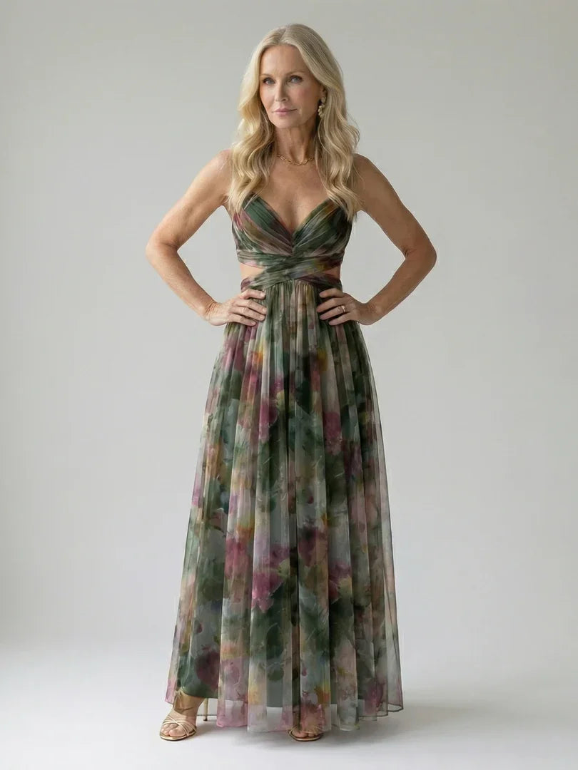Isel - Women's Soft Wrap Maxi Dress