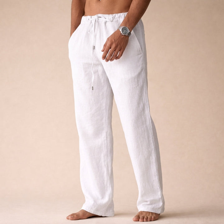 Eligio Linen Trousers with a Straight Leg