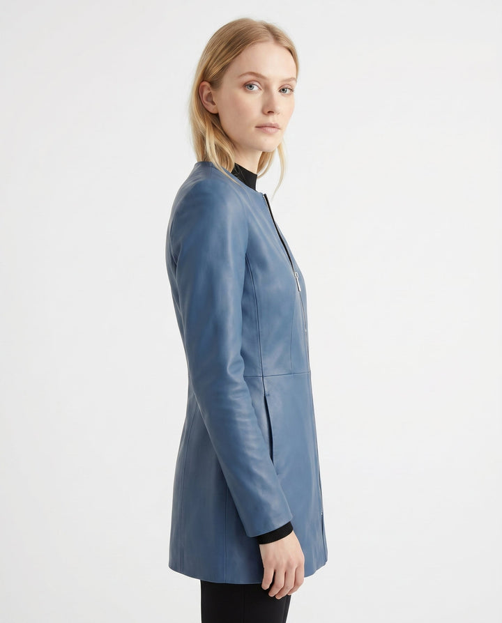 Penelope - Chaqueta de cuero entallada