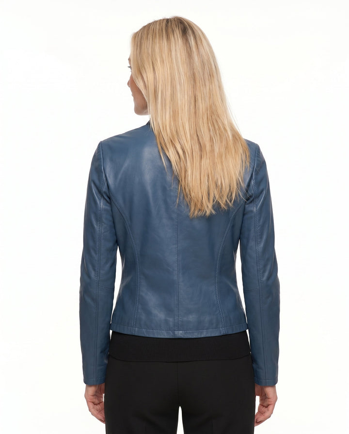Penelope - Chaqueta de cuero entallada