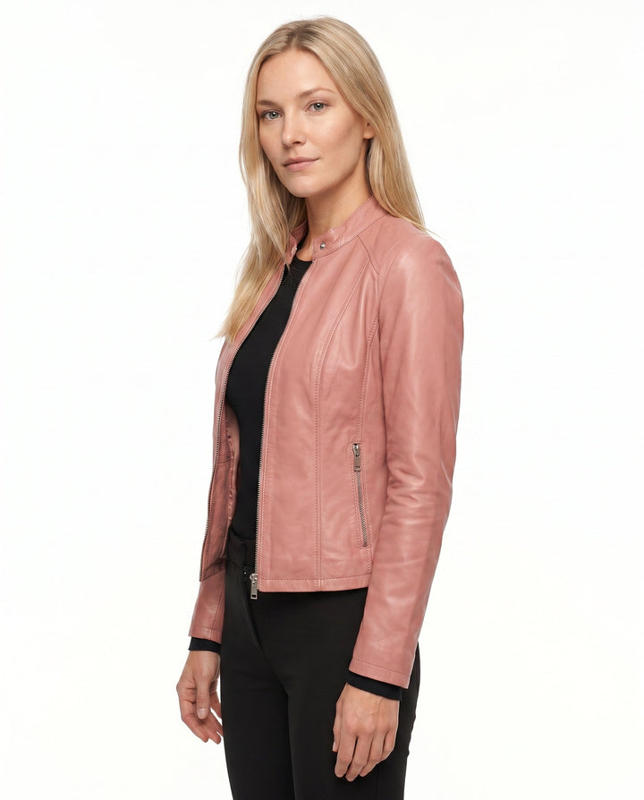 Penelope - Chaqueta de cuero entallada