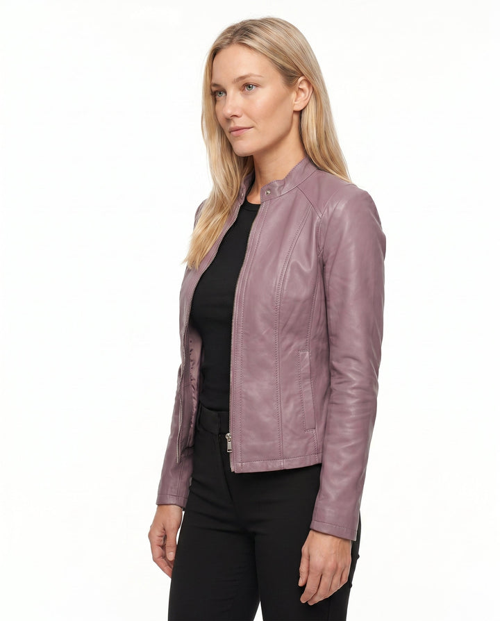Penelope - Chaqueta de cuero entallada