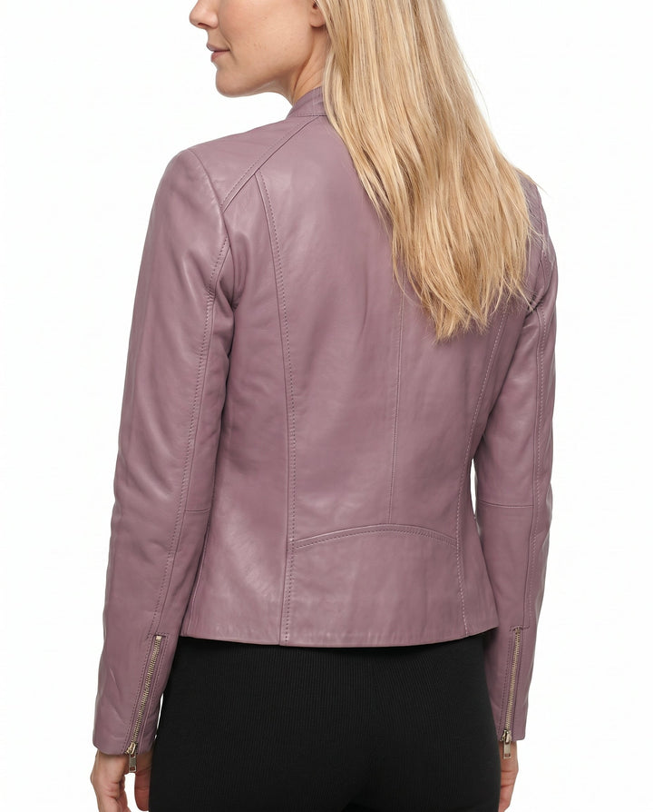 Penelope - Chaqueta de cuero entallada
