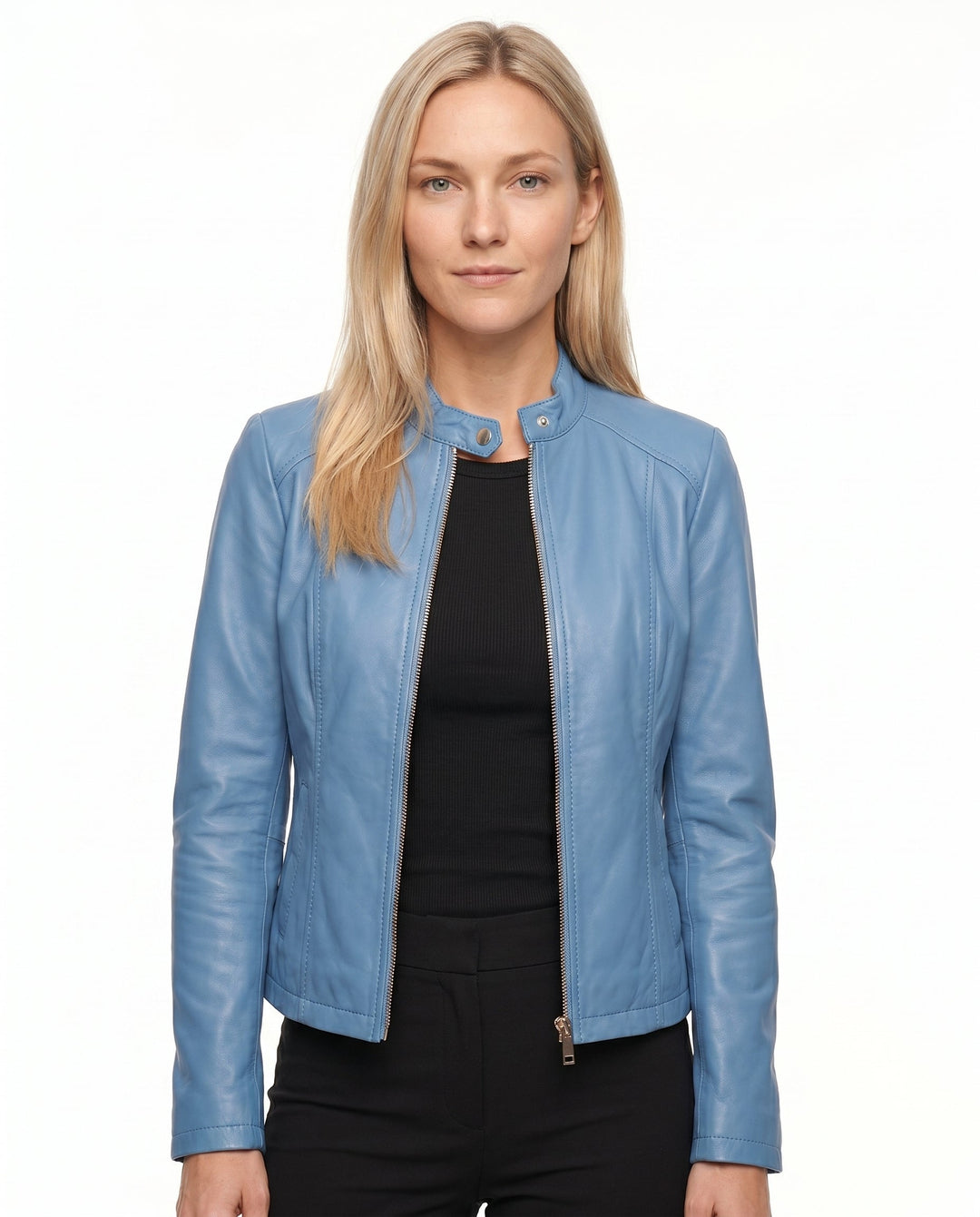 Penelope - Chaqueta de cuero entallada
