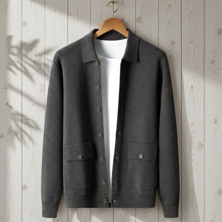 Men's Verona Longline Cashmere Button Jacket