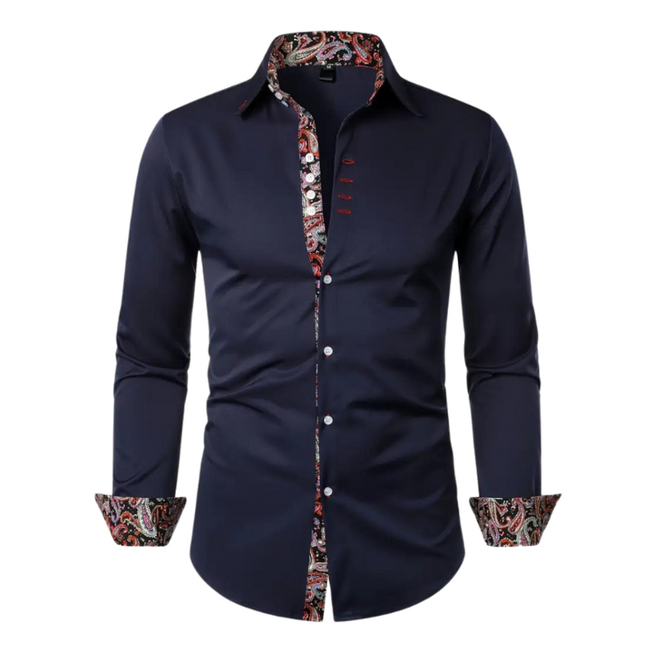 Stylish Shirt with Paisley Accent for Men