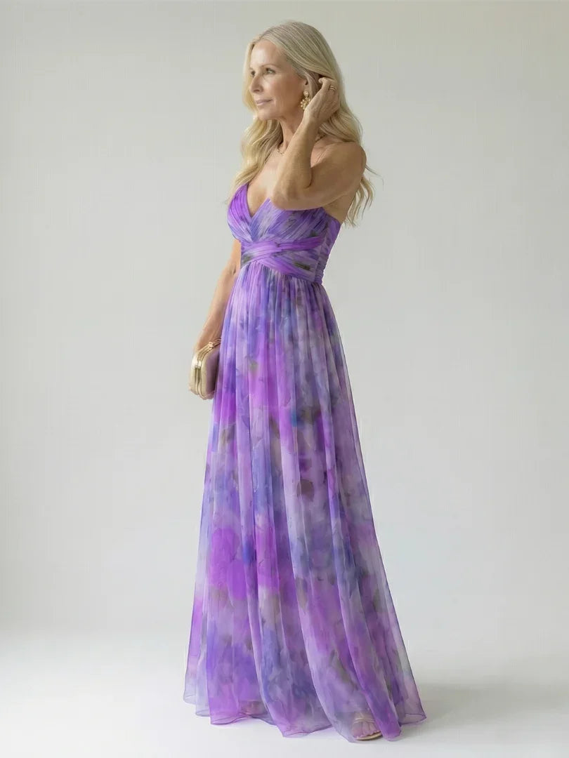 Isel - Women's Soft Wrap Maxi Dress