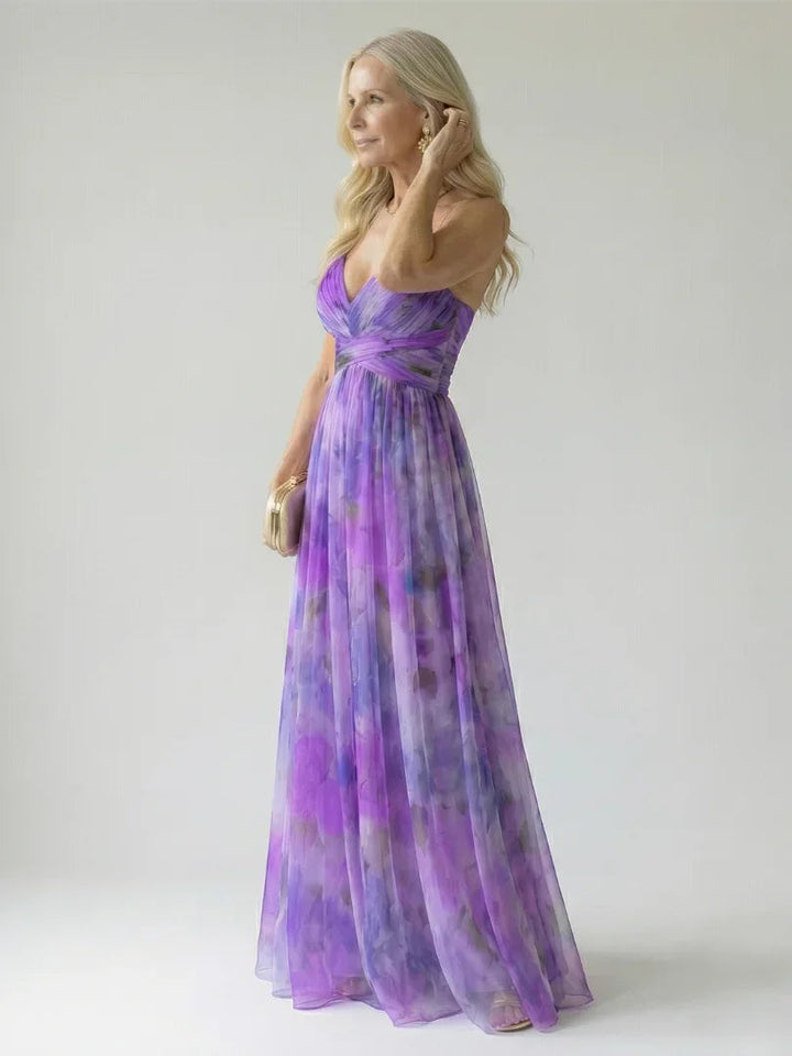 Isel - Women's Soft Wrap Maxi Dress