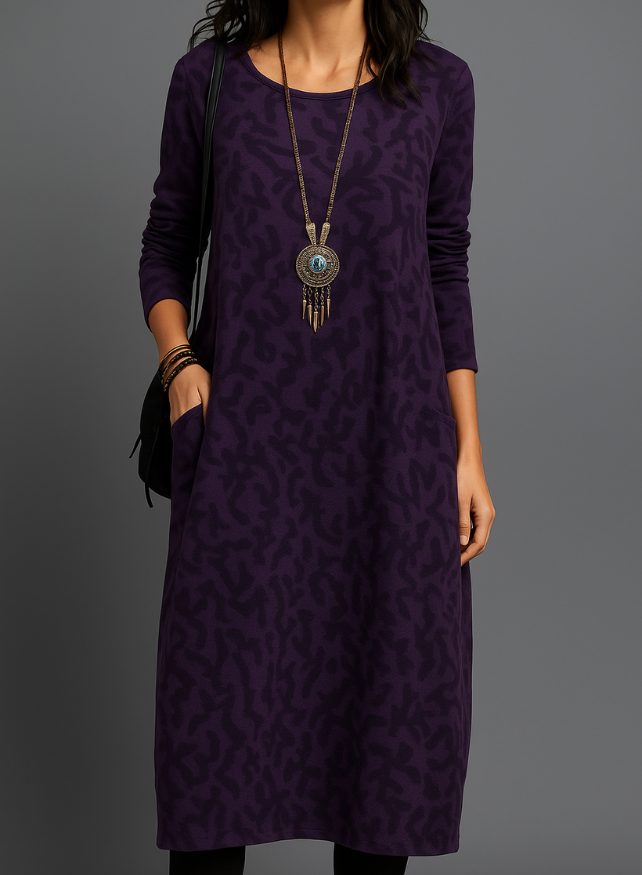 Danielle - Vestido de invierno de mujer con bolsillos