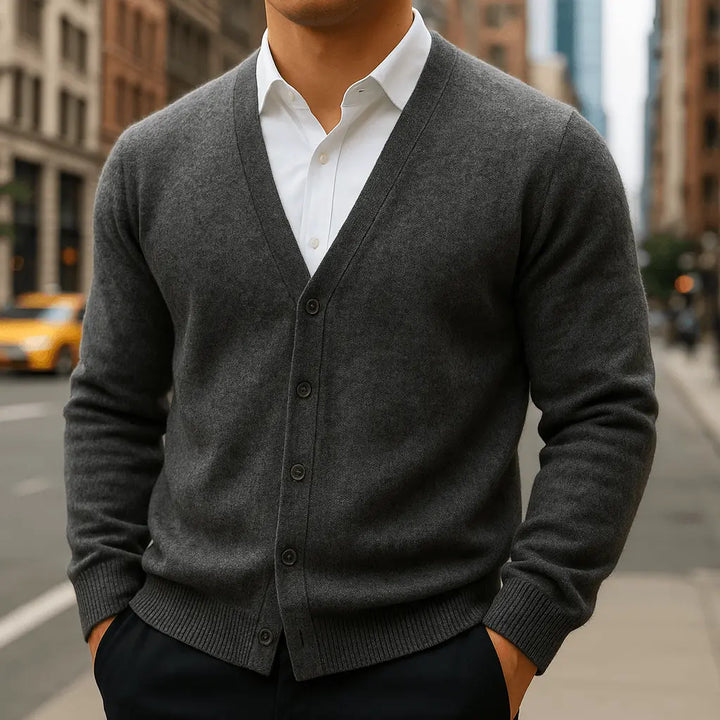 Cárdigan de cachemira Renard para hombre