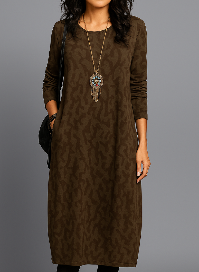 Danielle - Vestido de invierno de mujer con bolsillos