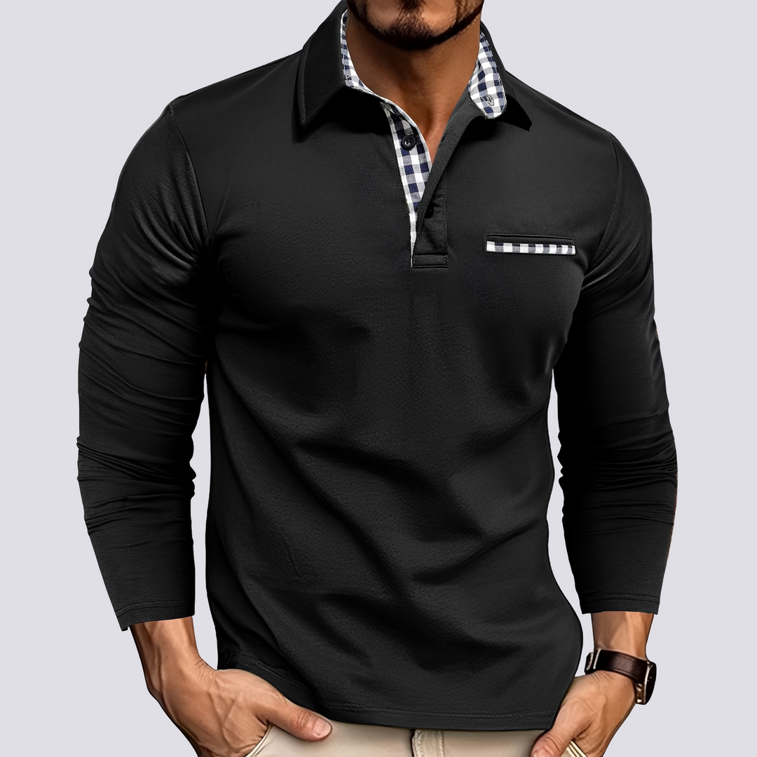 Mark – Polo Shirt for Men – Casual Long-Sleeve Shirt