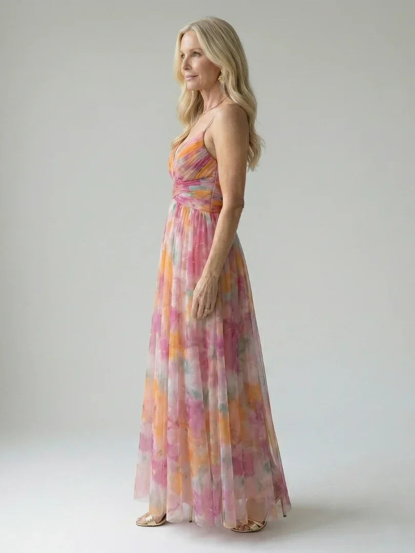 Isel - Women's Soft Wrap Maxi Dress