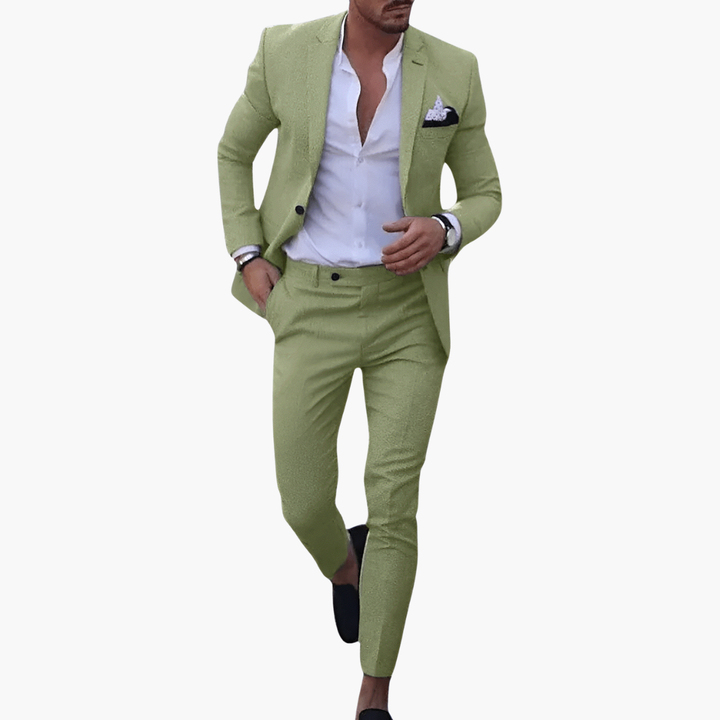 Men’s Slim Fit Modern Formal Blazer and Trousers Set