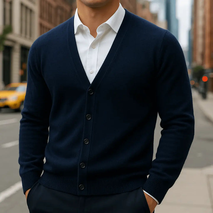 Cárdigan de cachemira Renard para hombre