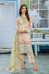 Peachveil Kurta Set with Dupatta