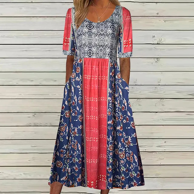Women’s Dress | Boho Print Midi