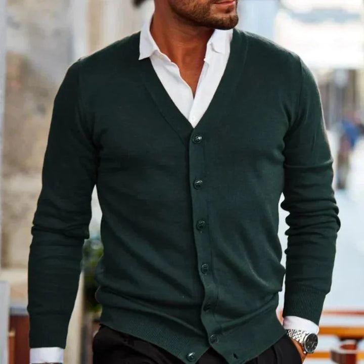 Cardigan décontracté en coton pour homme