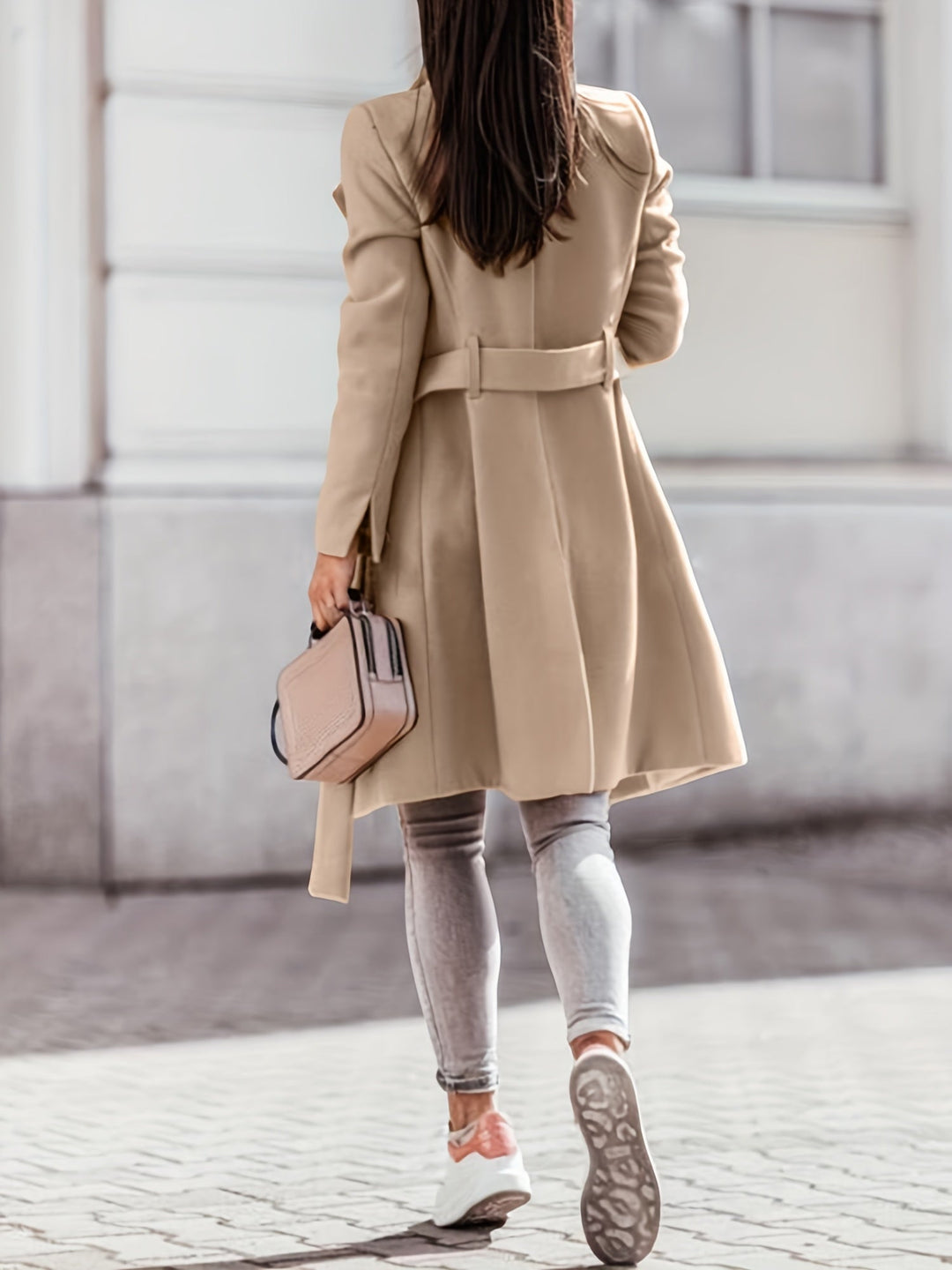 Stylish Women's Long Trench Coat - Elegant and Comfortable