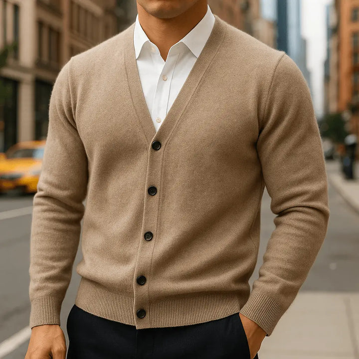 Cárdigan de cachemira Renard para hombre