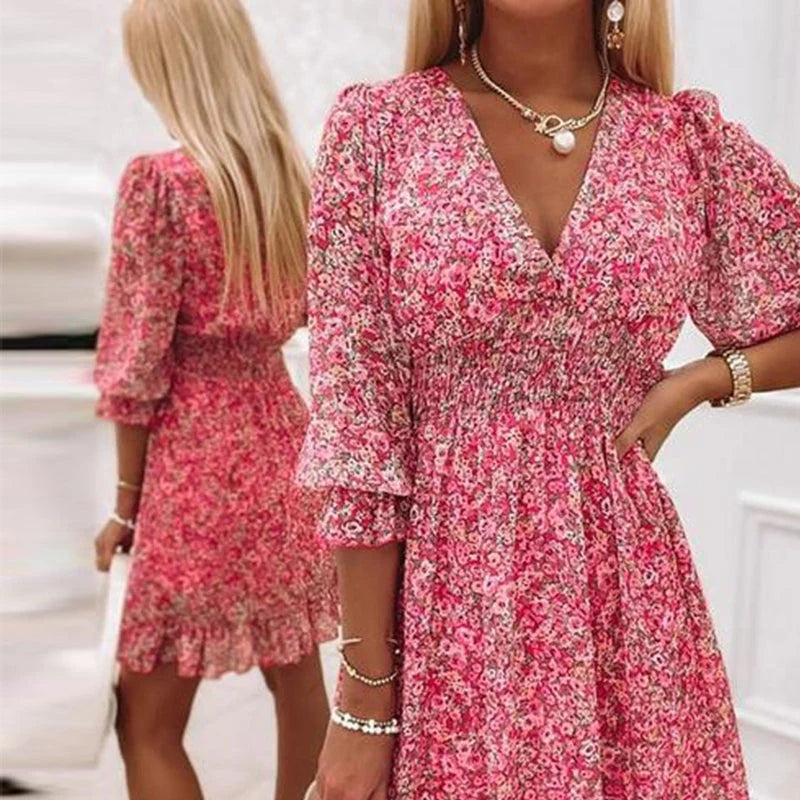 Lana - Women's Boho Mini Dress