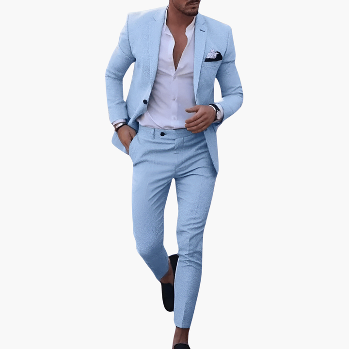 Men’s Slim Fit Modern Formal Blazer and Trousers Set