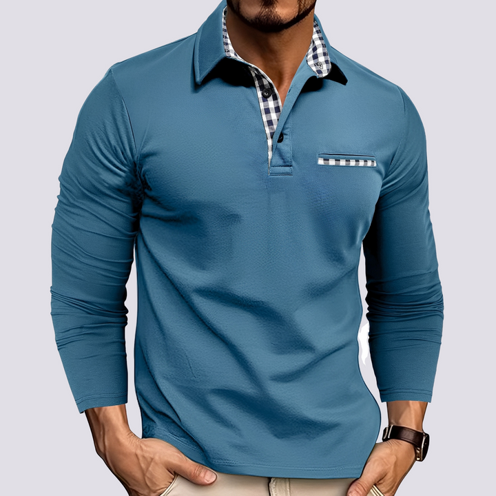 Mark – Polo Shirt for Men – Casual Long-Sleeve Shirt