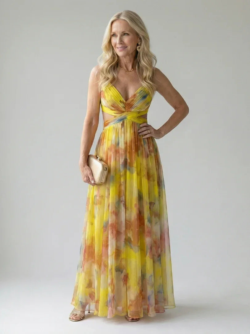 Isel - Women's Soft Wrap Maxi Dress