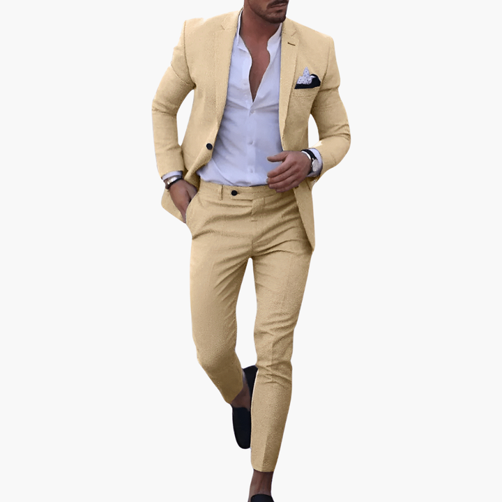 Men’s Slim Fit Modern Formal Blazer and Trousers Set