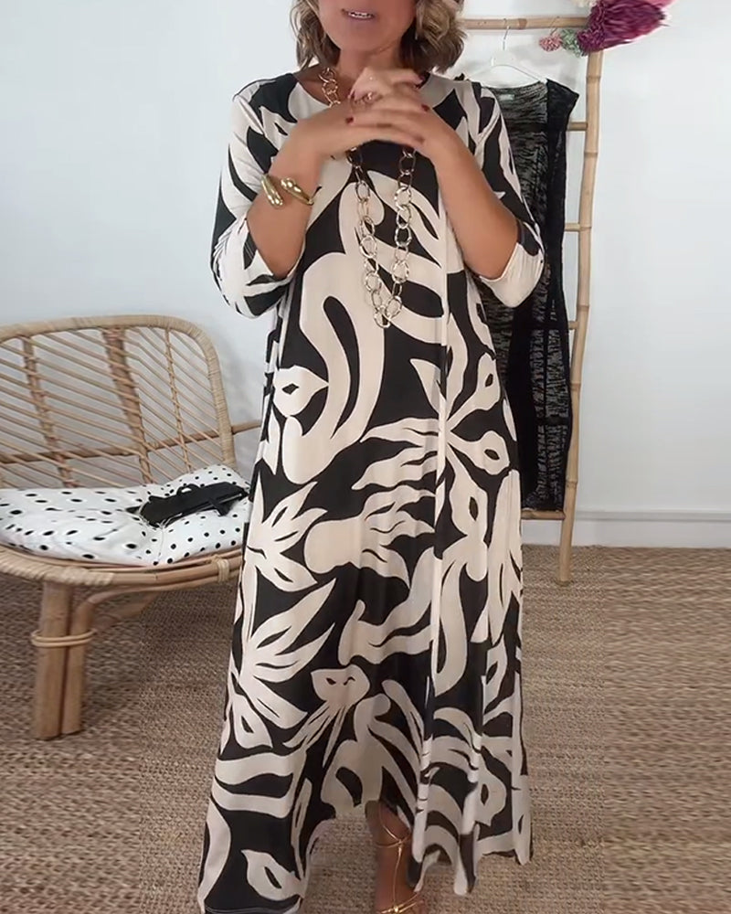 Stella - Women's Abstract Muse Maxi Dress