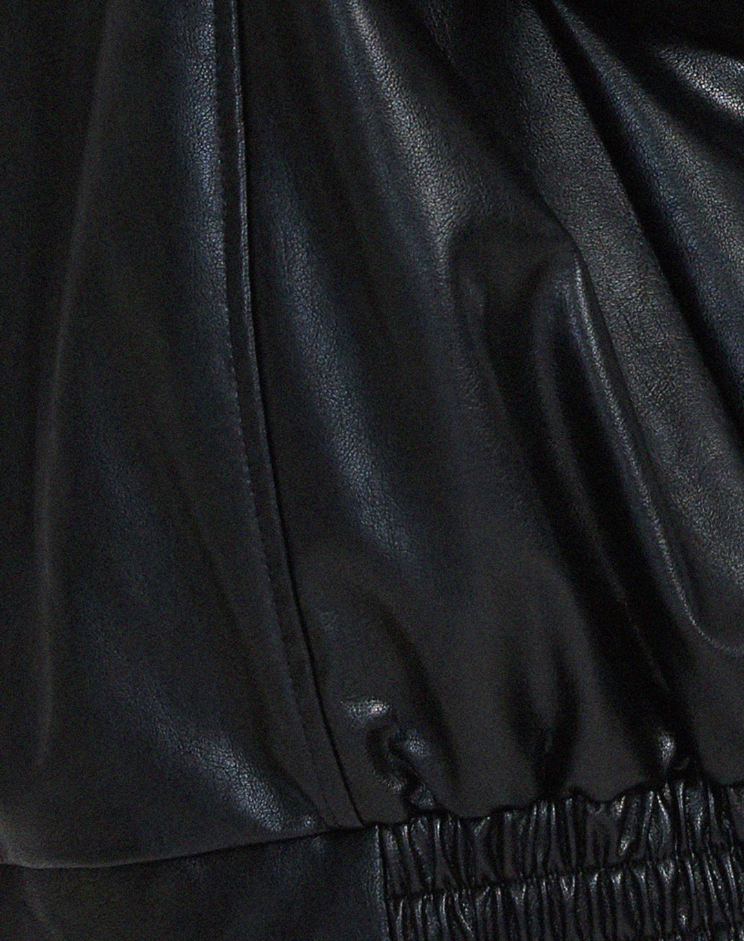 Ruby - Women's Oversized Leather Bomber Jacket