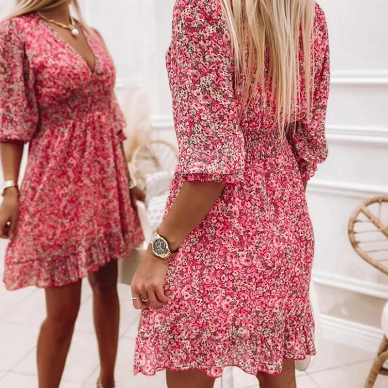 Lana - Women's Boho Mini Dress