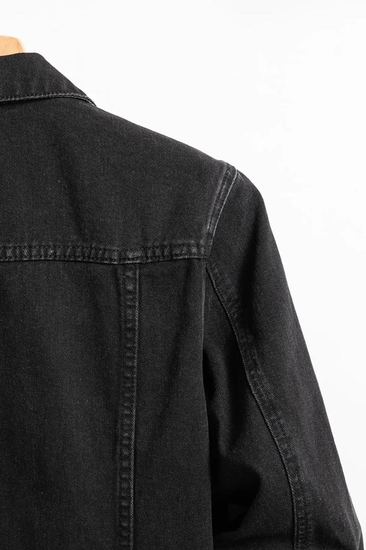 Chaqueta vaquera clásica de corte regular con botones para hombre