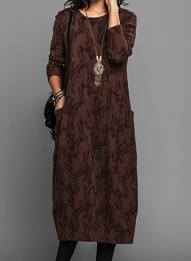 Danielle - Vestido de invierno de mujer con bolsillos