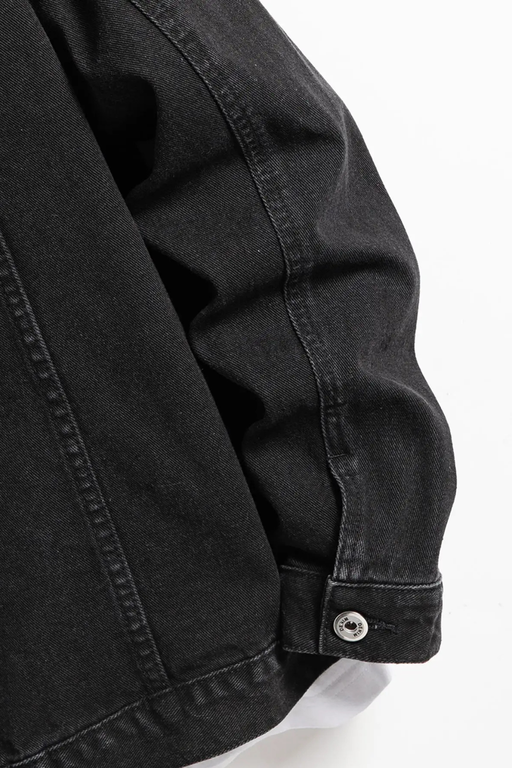 Chaqueta vaquera clásica de corte regular con botones para hombre