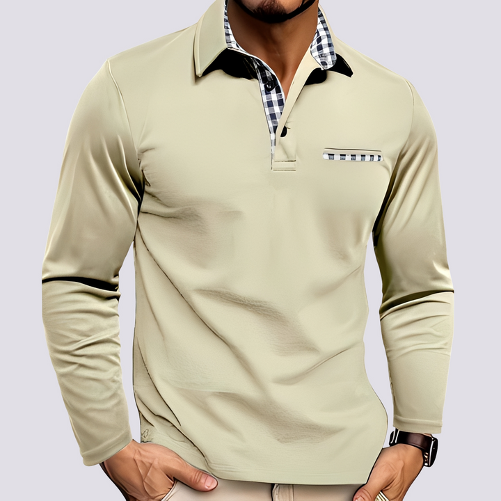 Mark – Polo Shirt for Men – Casual Long-Sleeve Shirt