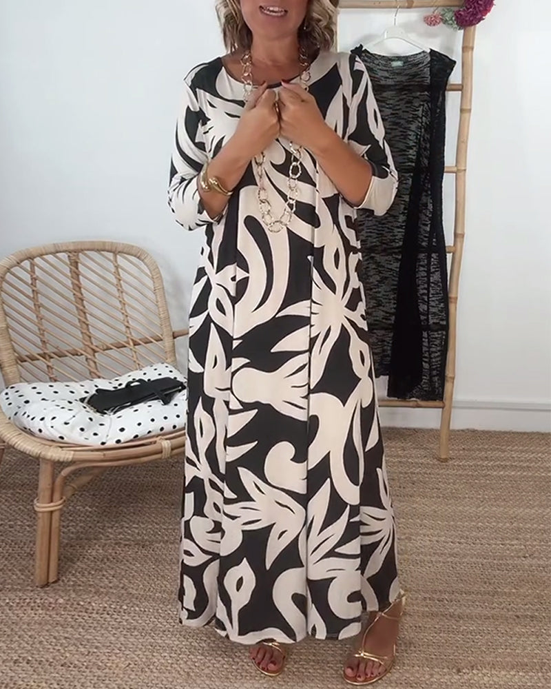 Stella - Women's Abstract Muse Maxi Dress