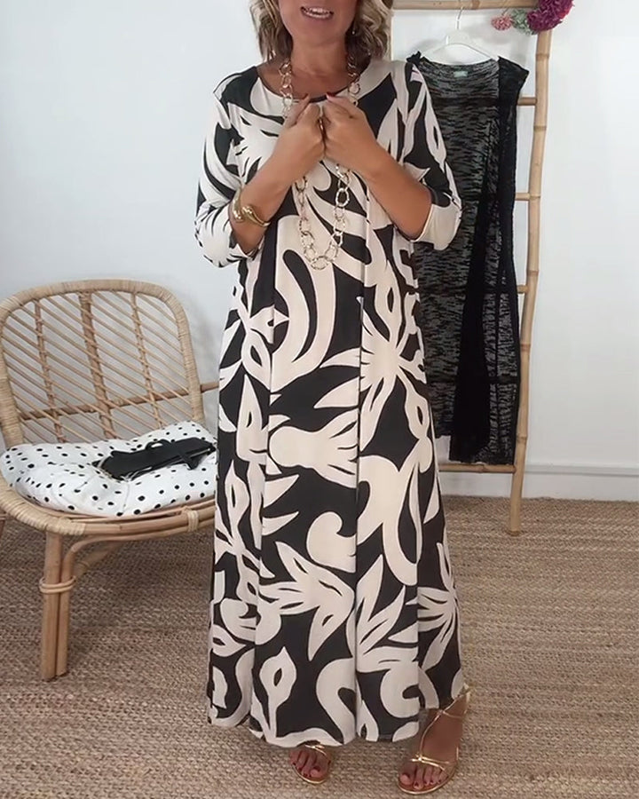 Stella - Women's Abstract Muse Maxi Dress