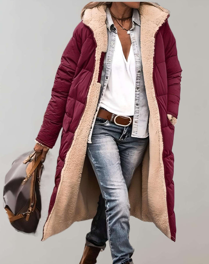 Daisy - Cappotto invernale trapuntato da donna con fodera