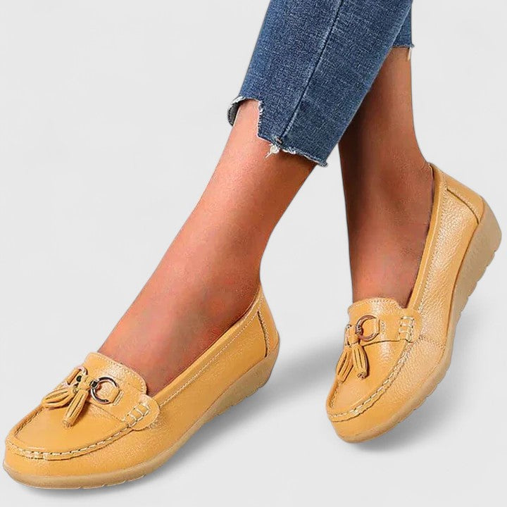 Women's Padded Slip-On Loafers Cushioned Comfort Shoes