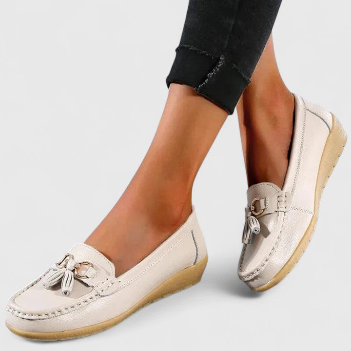 Women's Padded Slip-On Loafers Cushioned Comfort Shoes