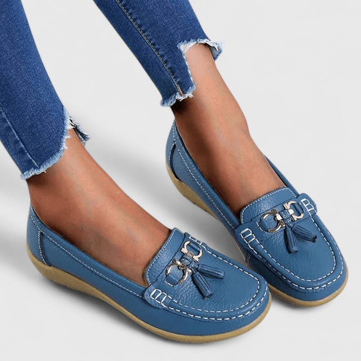 Women's Padded Slip-On Loafers Cushioned Comfort Shoes