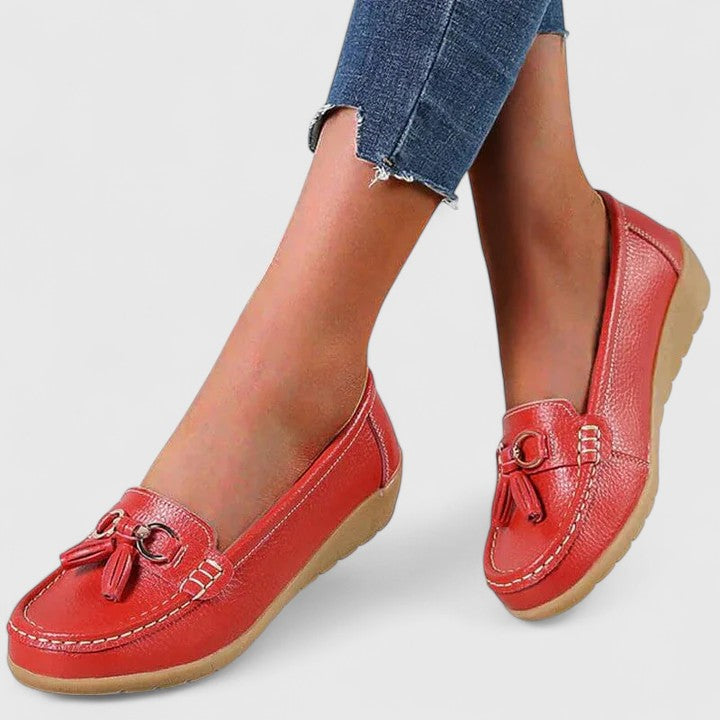 Women's Padded Slip-On Loafers Cushioned Comfort Shoes