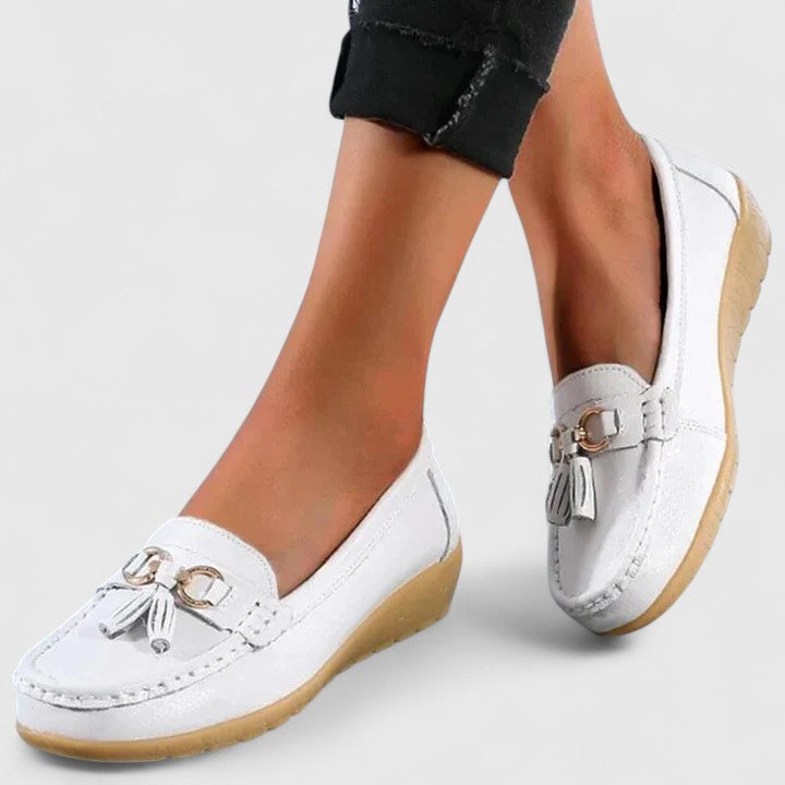 Women's Padded Slip-On Loafers Cushioned Comfort Shoes