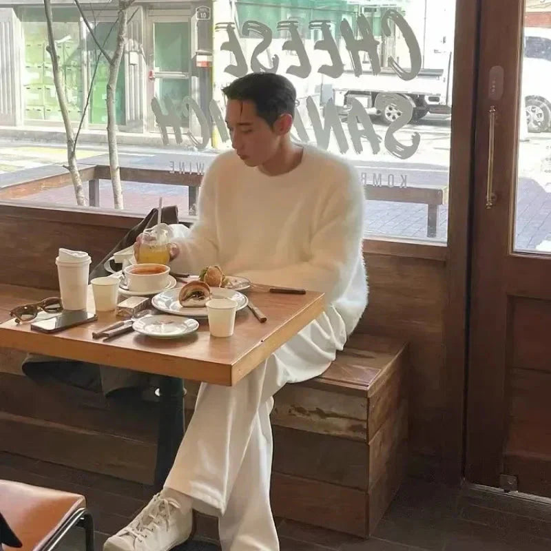 メンズ 厚手 ロングセーター