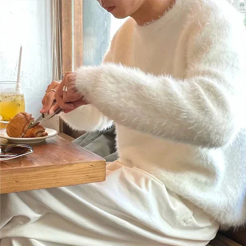 メンズ 厚手 ロングセーター