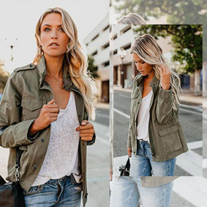 Women's Intermediate Autumn Jacket with Functional Pockets