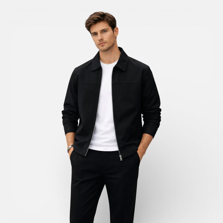 Veste d’été légère pour homme à col à revers, idéale au quotidien