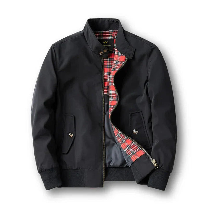 Veste Harrington classique pour homme avec fermeture zippée